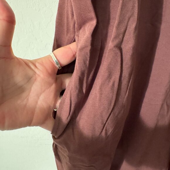 Brown Spaghetti Strap Wide-Leg Jumpsuit | Pockets | Size Unknown (Fits like XL) - Picture 2 of 3